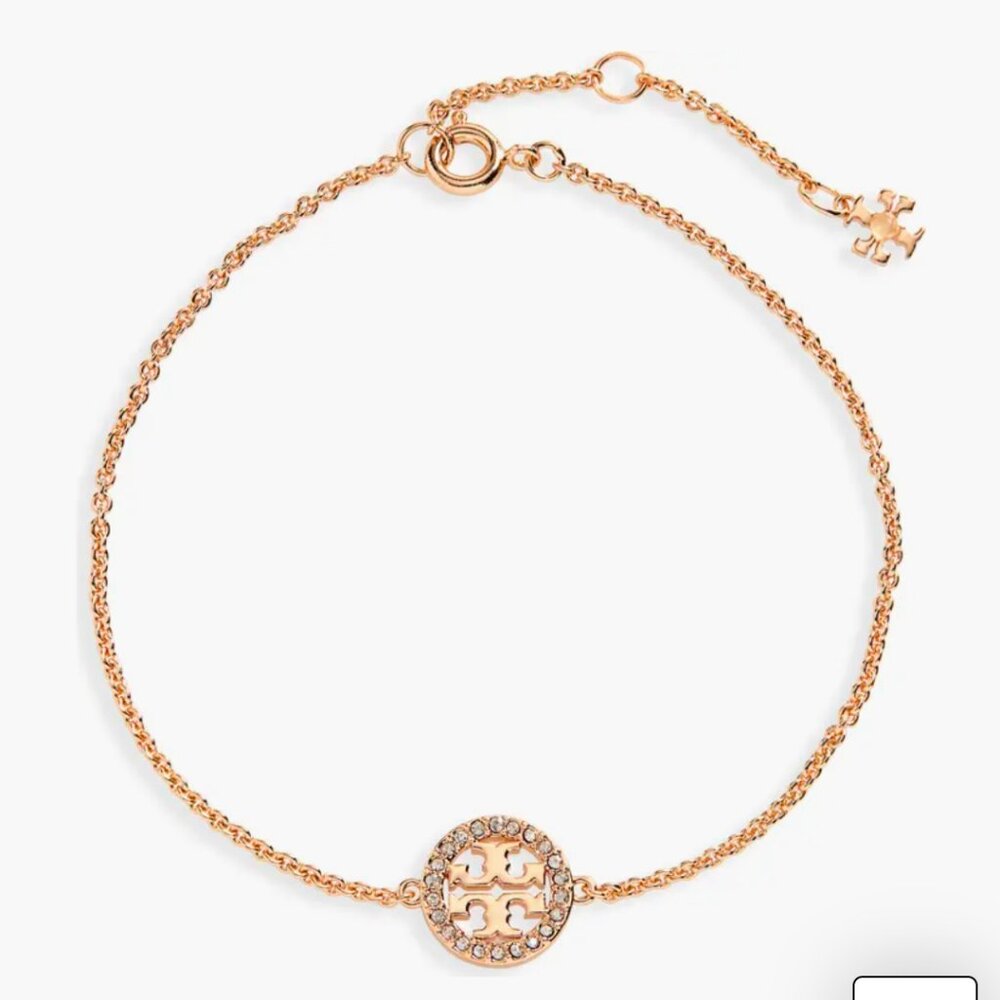 Tory Burch Miller Pavé Charm Bracelet